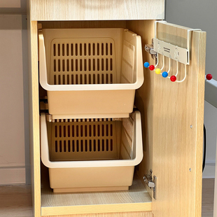 办公主机柜收纳柜内多功能置物架抽拉式收纳篮分层储物架子大容量