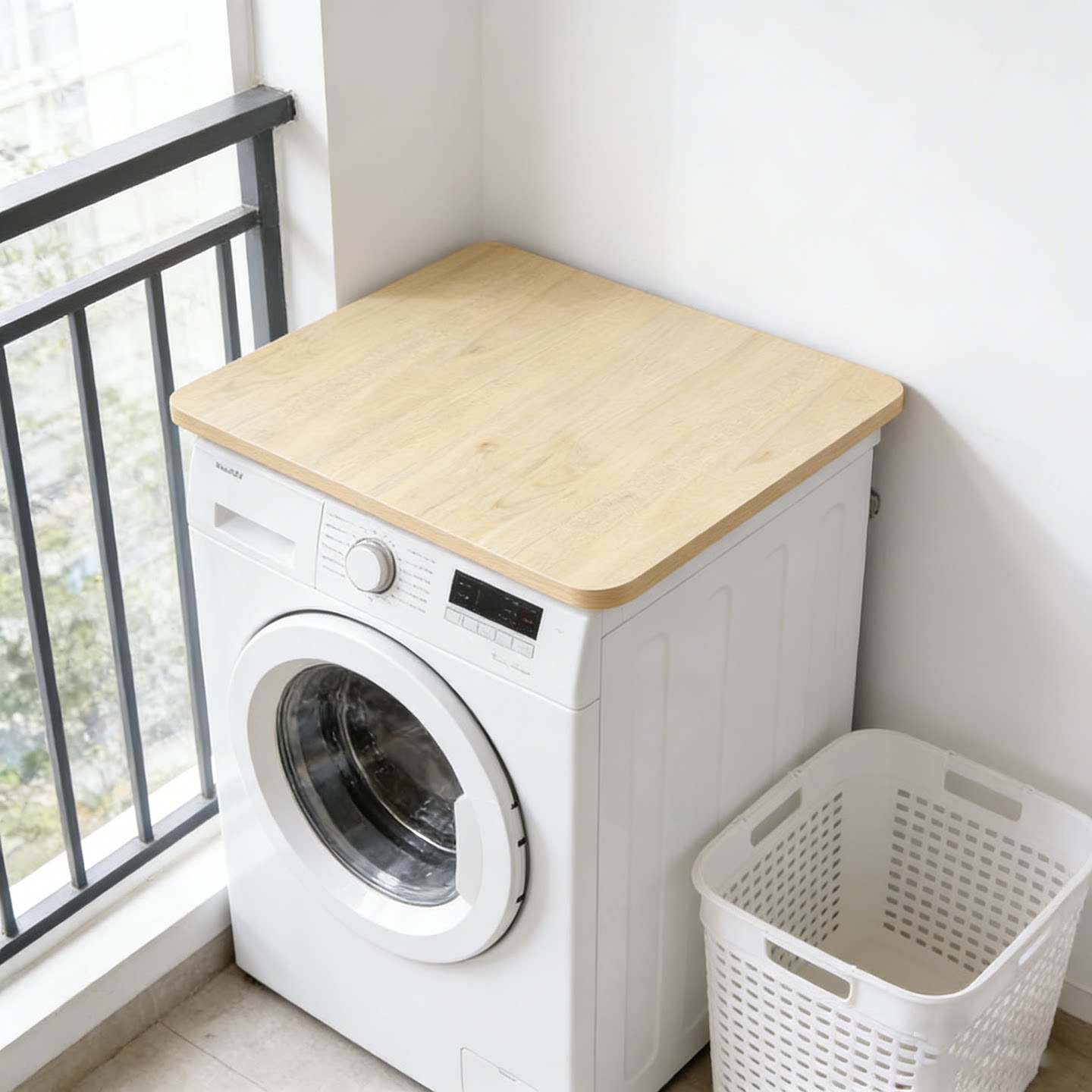 洗衣机上方隔板置物架洗衣房专用盖板卫生间防水置物板脏衣放置板