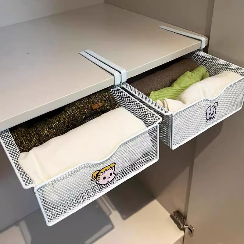柜内悬挂式内衣收纳盒多功能免打孔内衣内裤贴身衣物抽屉式整理盒