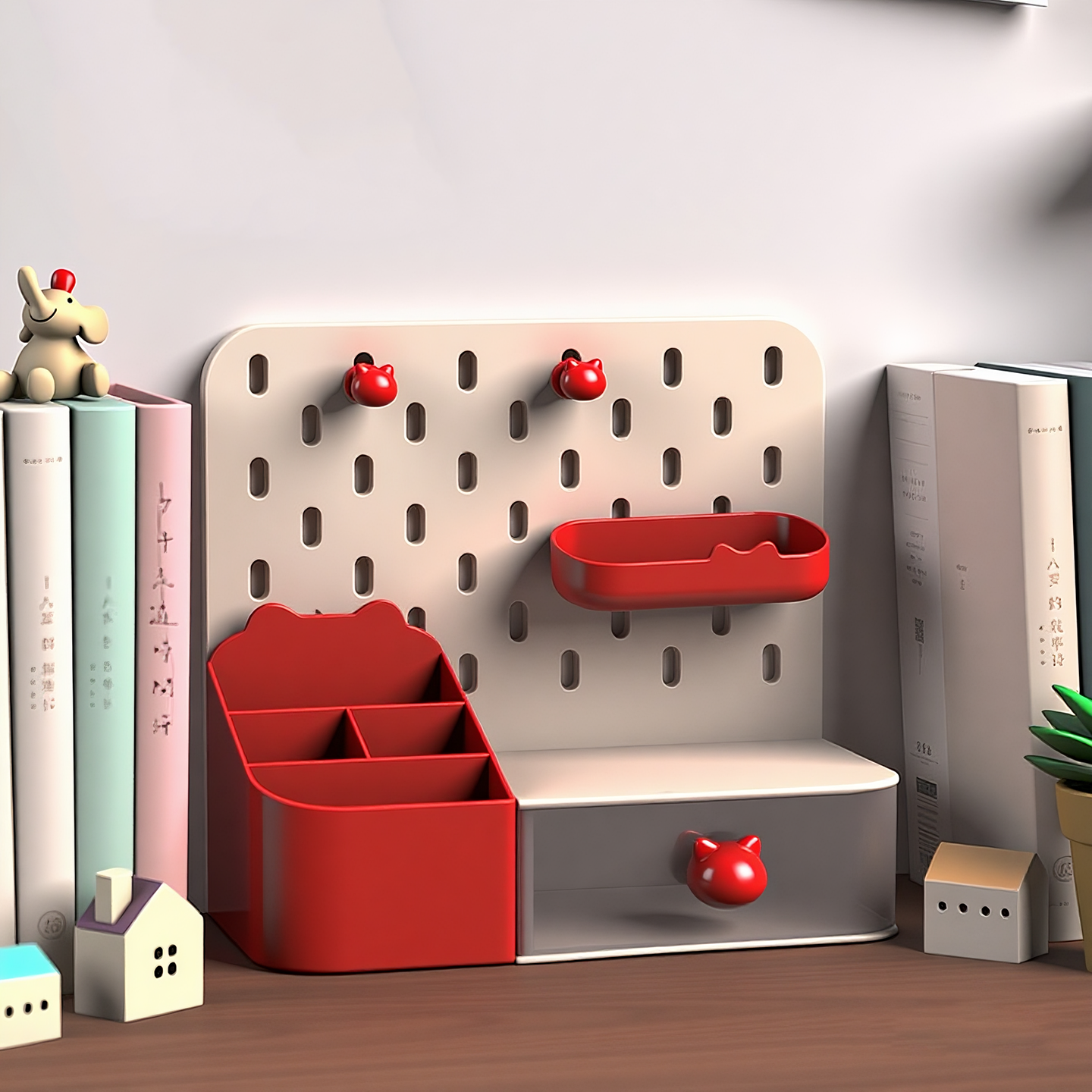 洞洞板收纳盒学习用品文具整理盒