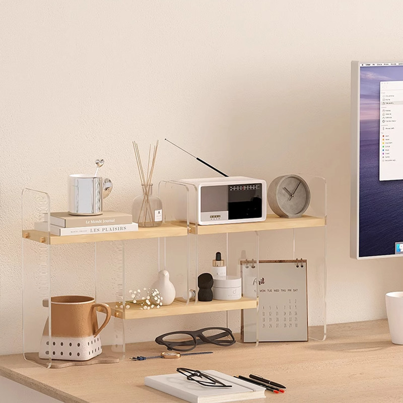 儿童书架桌面亚克力置物架分层可伸缩陈列架书桌上阅读书架收纳架,住宅家具,儿童书架,淘宝优惠券,粉丝福利购,淘宝优惠卷