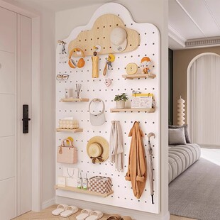 缝纫机线架定制造型洞洞板工作室线圈收纳放置架壁挂式宝塔线线托