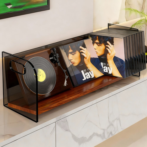 CD架桌面亚克力黑胶唱片收纳架