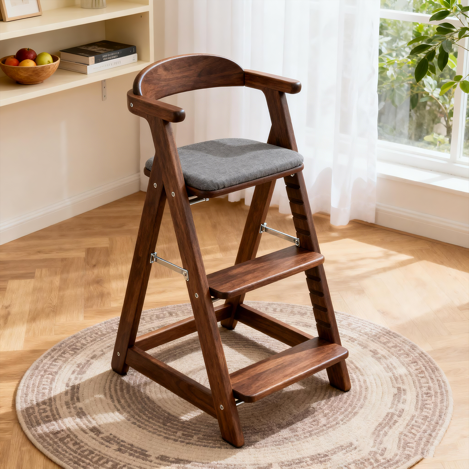 实木儿童成长椅家用大宝宝吃饭餐椅加宽加大高脚凳可调节靠背座椅,住宅家具,儿童餐椅/成长椅,淘宝优惠券,粉丝福利购,淘宝优惠卷