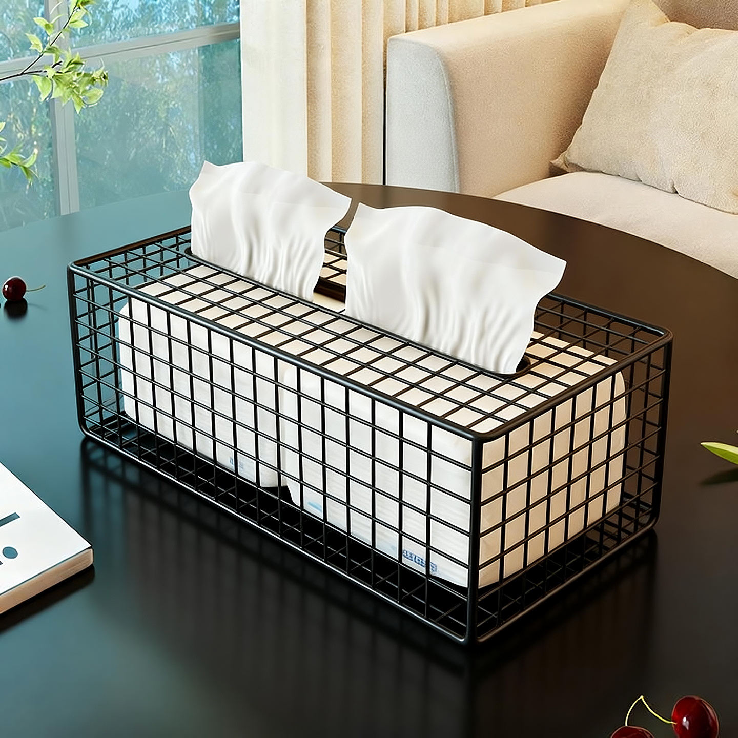 纸巾盒餐桌台面抽纸盒纸巾置物架