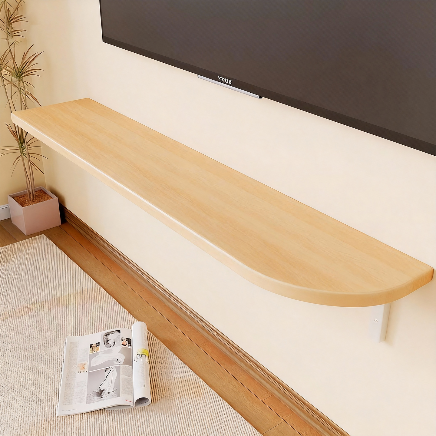 墙上置物架墙面悬挂隔板收纳架