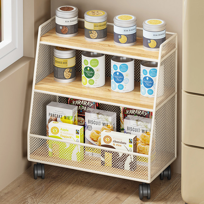 家用置物架多功能餐桌旁纸巾杂物放置架厨房多功能蔬果佐料收纳架