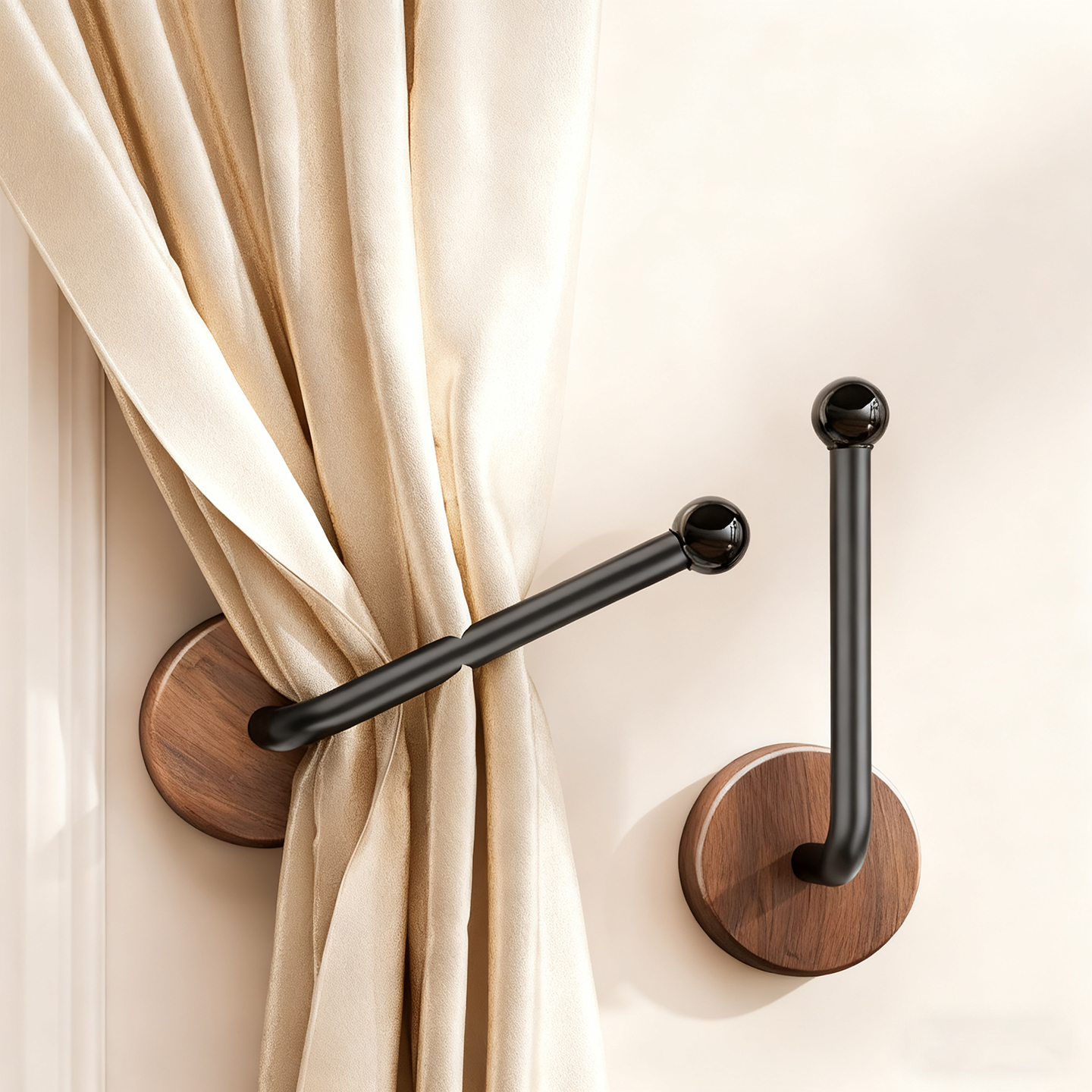 浴帘侧钩卡扣无痕绑带固定神器