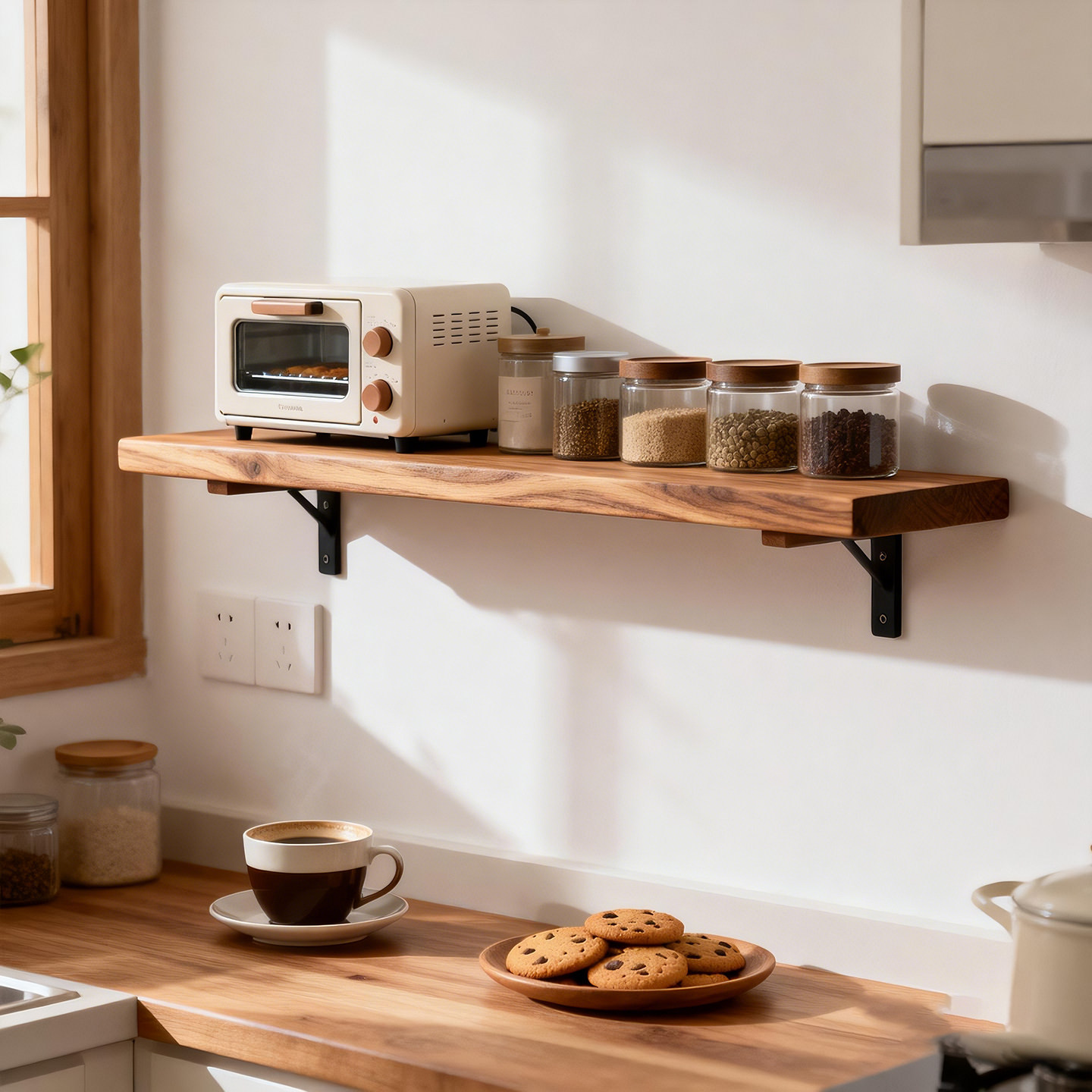 厨房壁挂式多功能调料置物架