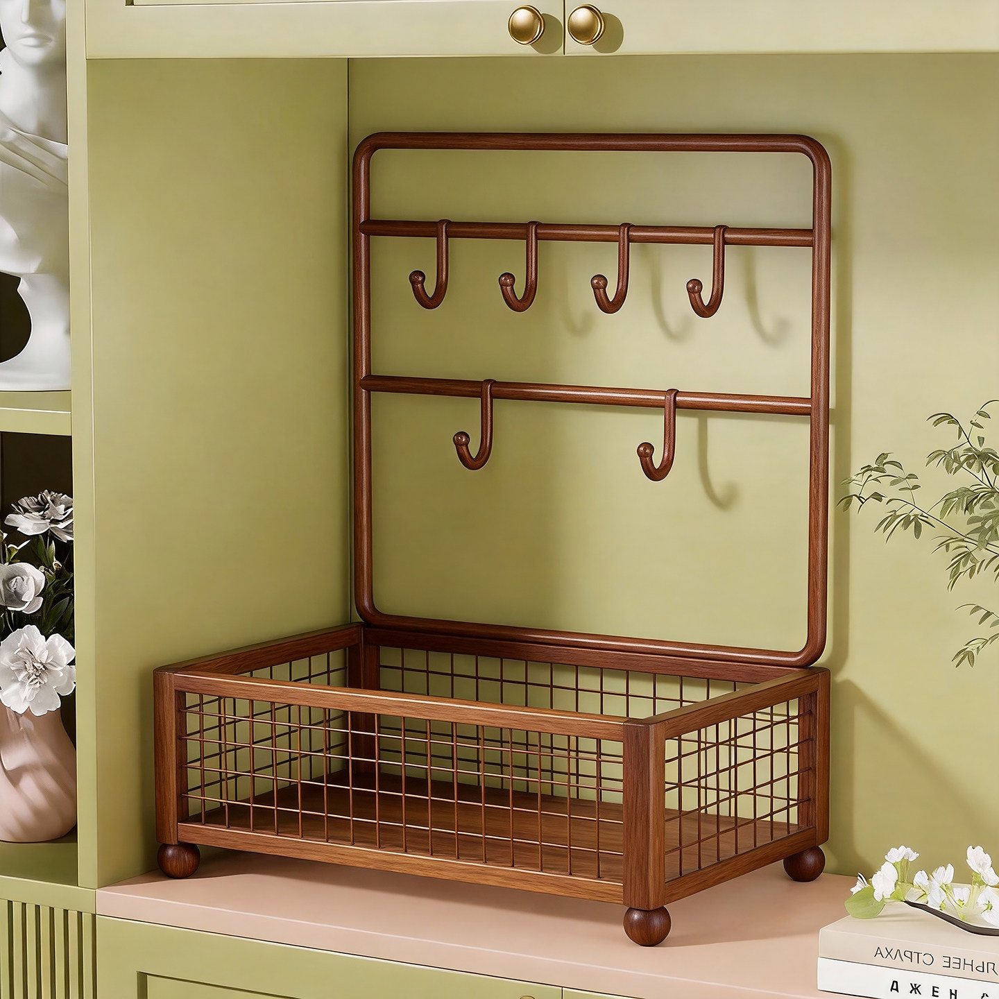 门口玄关钥匙架入户鞋柜桌面首饰车钥匙收纳挂架多功能杂物装饰架,家居饰品,装饰摆件,淘宝优惠券,粉丝福利购,淘宝优惠卷