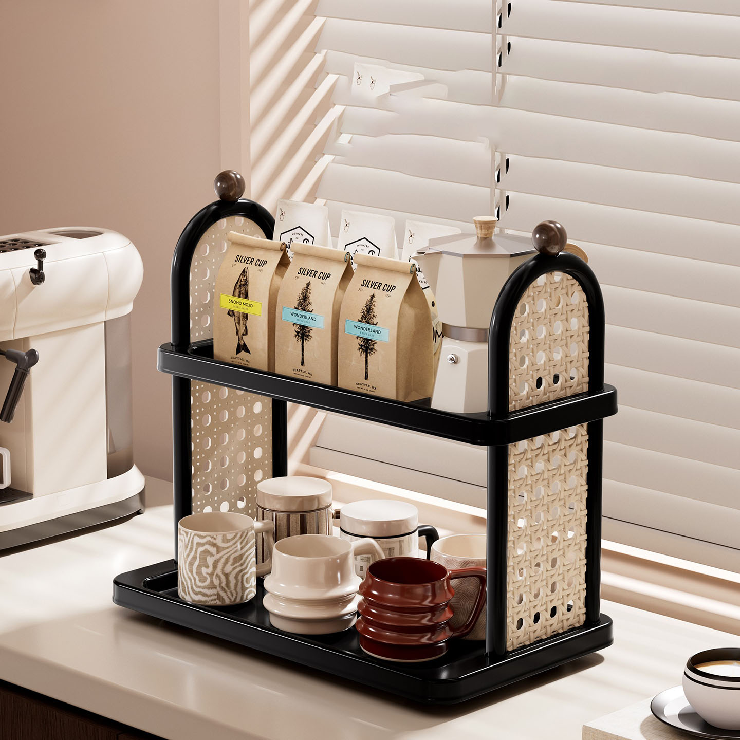 桌面多层杯子置物架家用茶几