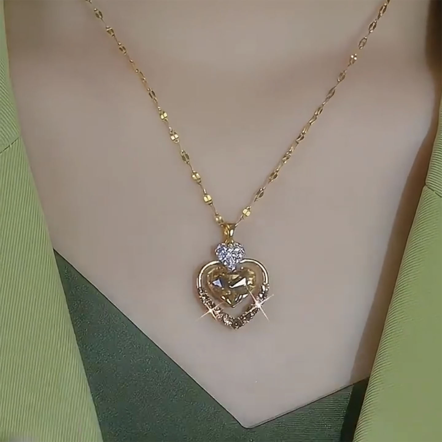 姿茉钛钢不褪色防过敏项链