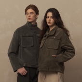 圣托里尼 TAM TUAS 进口匹马棉法国亚麻混纺哈灵顿boxy谷仓夹克