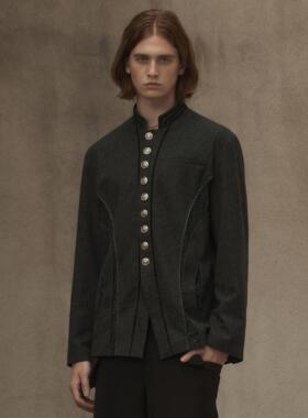 TAM TUAS【圣家堂】意大利进口雕花纽扣蕾丝解构拼接宫廷羊毛西装