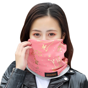 李佳埼推荐围脖女护颈围巾多功能时尚秋冬季百搭防风面罩套头帽男