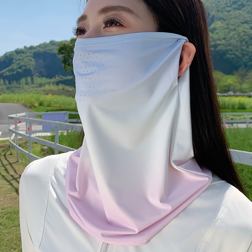 防晒面罩女遮全脸脖子骑行运动头
