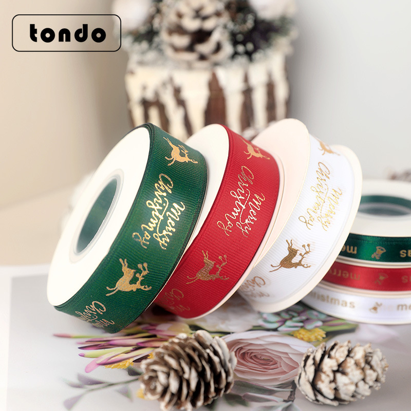 Christmas Ribbon English Bow Decoration Gift Box Packaging