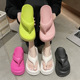 flops 女凉拖鞋 slippers Sandals flip 厚底人字拖面包凉鞋 women