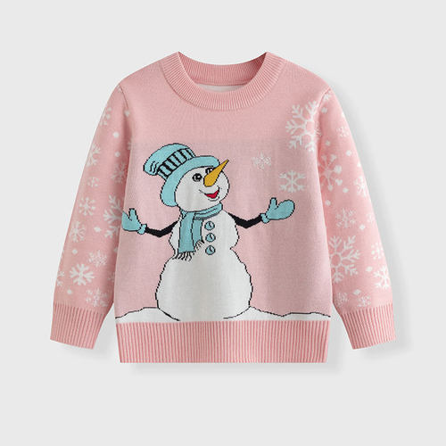 Autumn/Winter Christmas Children's Cartoon Snowman Sweater,