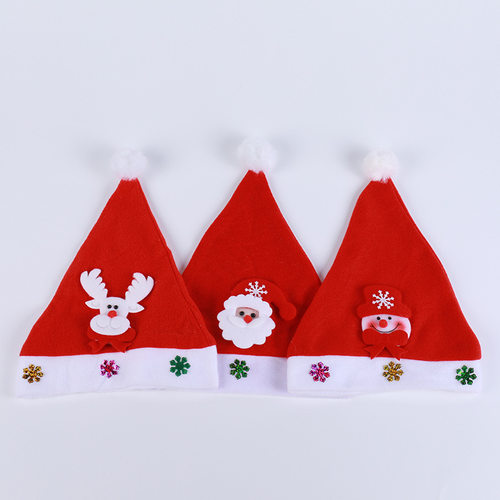 Christmas Gift Cartoon elk Santa Claus Snowman Deer cap hat