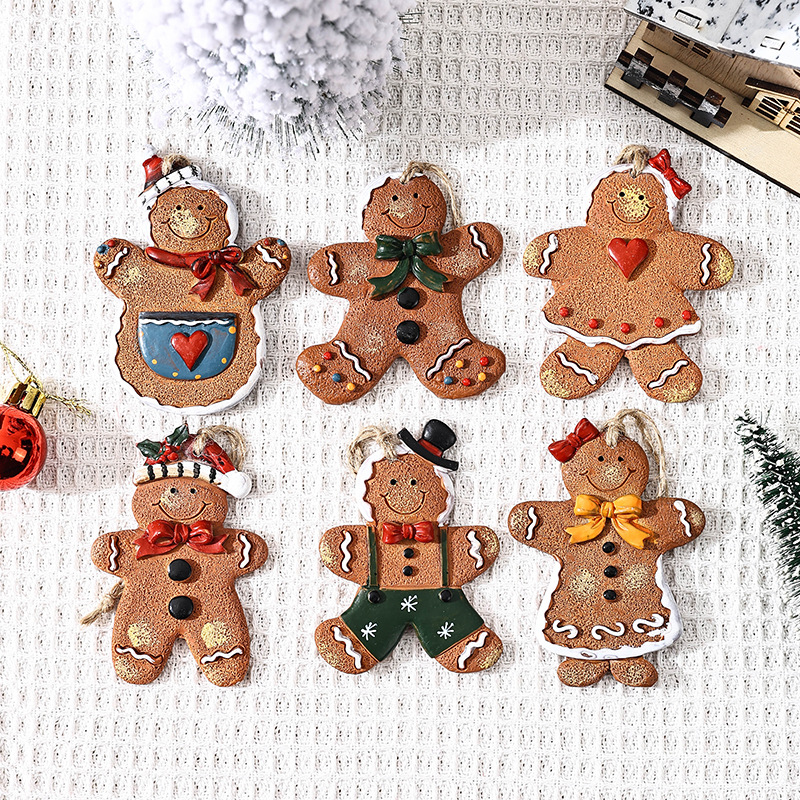 New Christmas Gingerbread Man Small Pendant Christmas Tree