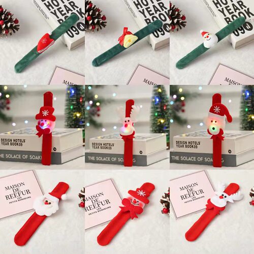 Christmas Children's gifts, glowing elderly snowmen rings