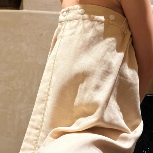 A类彩棉本色浴裙浴袍疗愈SPA用