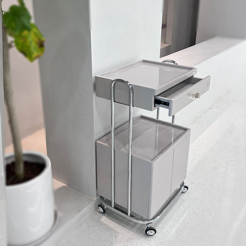 GJ不绣版美容院推车移动置物架