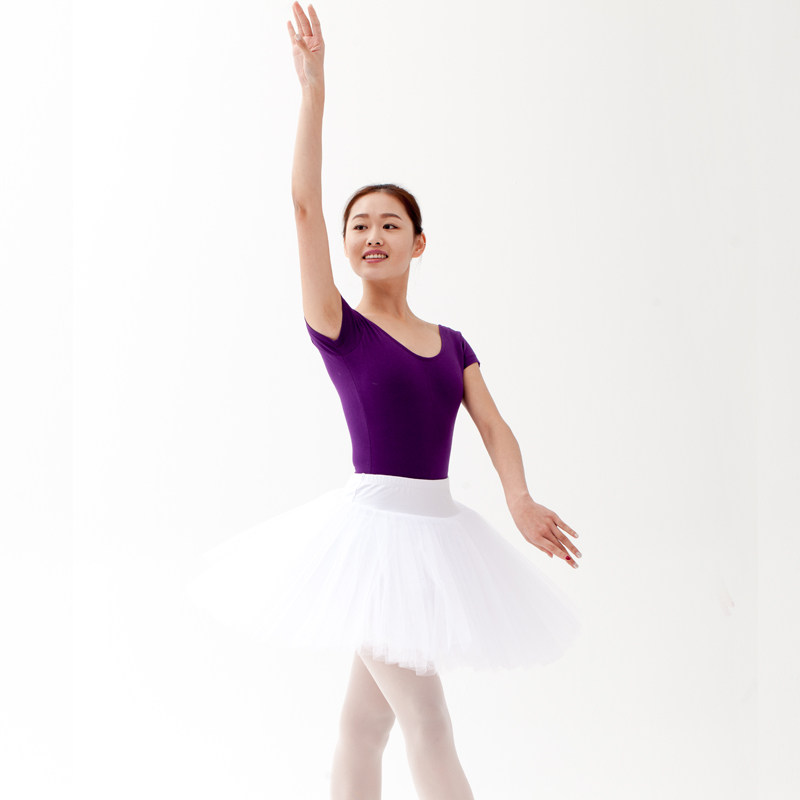 陈婷成人六层白色硬纱裙tutu裙带内裤芭蕾舞凸凸裙专业舞蹈练功服