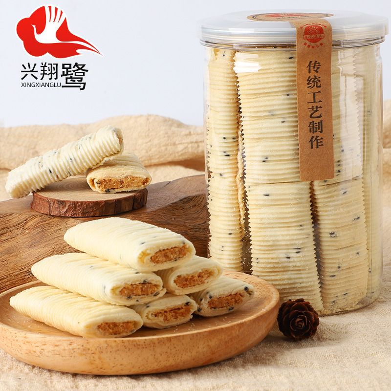 厦门传统工艺特产蛋花酥传统糕点特色休闲娱乐小零食茶点罐装美食