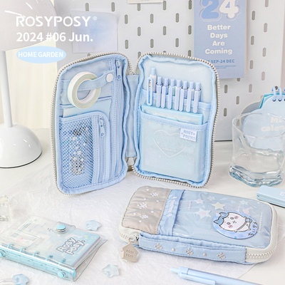 「软乎乎！可痛烧饼包」RosyPosy护照包追星奶油笔袋大容量文具袋