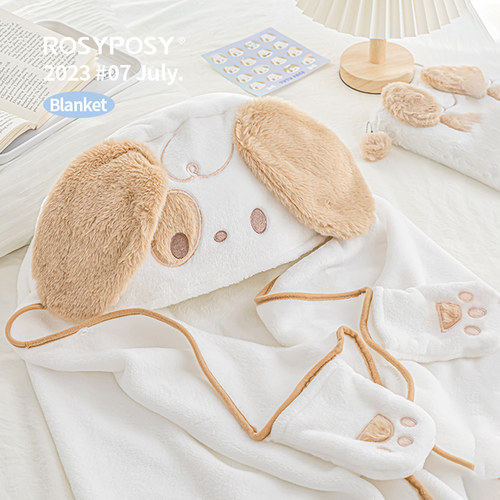 rosyposy夏季空调毯法兰绒可爱