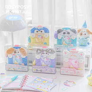 「小狗猫猫冰沙卡册!一宫格」ROSYPOSY毛绒收纳追星相Tutubyebye