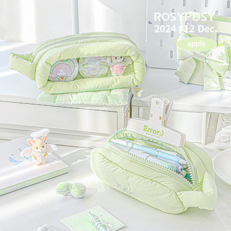 「敲好手感！青森苹果糖笔袋」Rosyposy柔设棉花糖充棉学生痛层奶,文具电教/文化用品/商务用品,笔袋,淘宝优惠券,粉丝福利购,淘宝优惠卷