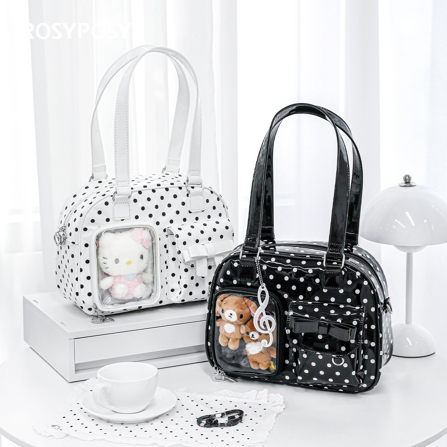 「隐藏双痛层！15cm娃」Rosyposy柔设azone6分波点娃包斜挎ob24,模玩/动漫/周边/娃圈三坑/桌游,娃包,淘宝优惠券,粉丝福利购,淘宝优惠卷