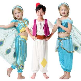 儿童童话舞台剧演出服装舞会派对阿拉丁王子茉莉公主阿拉伯舞蹈服