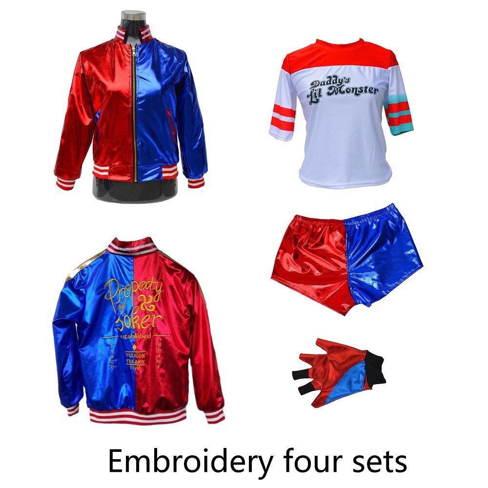 万圣节自杀小队小丑女哈莉奎茵cos服成人演出服装harley costumes