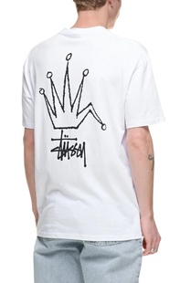 澳版STUSSY BROKEN CROWN SS TEE 皇冠短袖t恤宽松纯棉潮流圆领