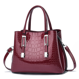 new 漆皮面女士手提包 handbag women leather 2025 bag patent