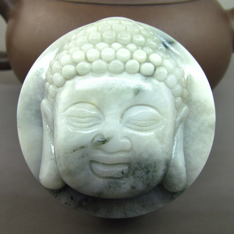 送证书天然独山玉大日如来皮带玉腰扣南阳翡翠属羊属猴本命佛腰佩