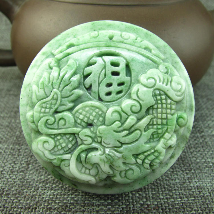 送鉴定证书独山玉龙福皮带玉腰扣男士玉石腰挂件腰牌腰佩腰带扣