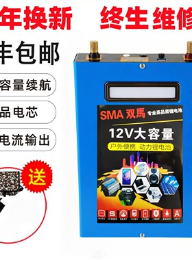双马12V大容量锂电池蓄能摆摊