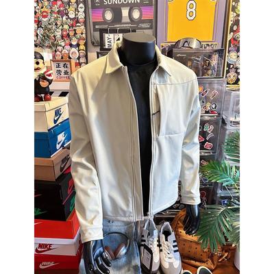 300斤加大码正肩夹克男款秋季硬汉风翻领棒球服cleanfit工装外套