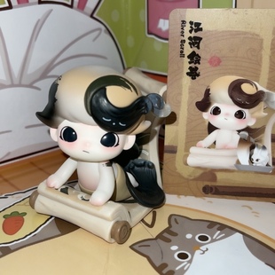 正版泡泡玛特 DIMOO 一盏风月系列 两个绘卷