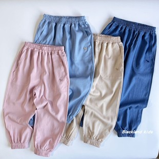 男女童儿童抖抖裤 100 中大童天丝薄软束口宽松防蚊裤 夏 子 170码