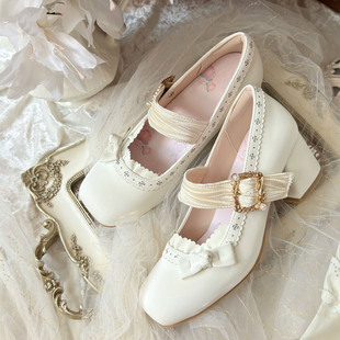 玛丽珍鞋 洛神2.0腐竹版 法式 女单鞋 国风现货 原创lolita优雅高跟鞋