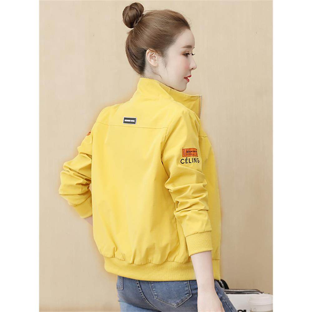 潮牌夹克棒球服女短款2023秋冬新款薄款宽松百搭小个子加绒外套