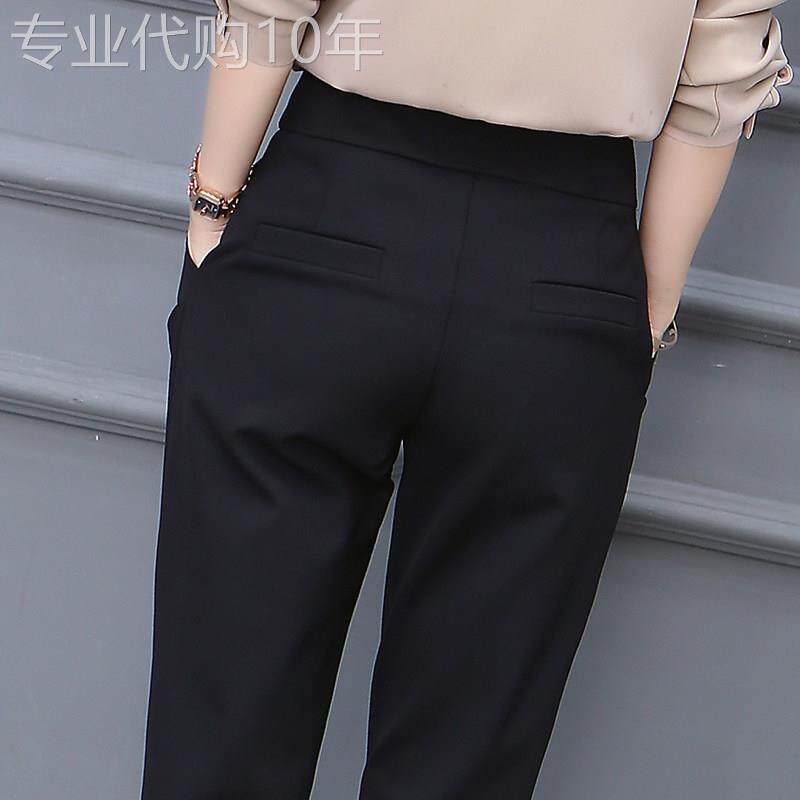 高腰显瘦秋冬女裤子2025年新款休闲直筒宽松哈伦裤加绒加厚萝卜裤