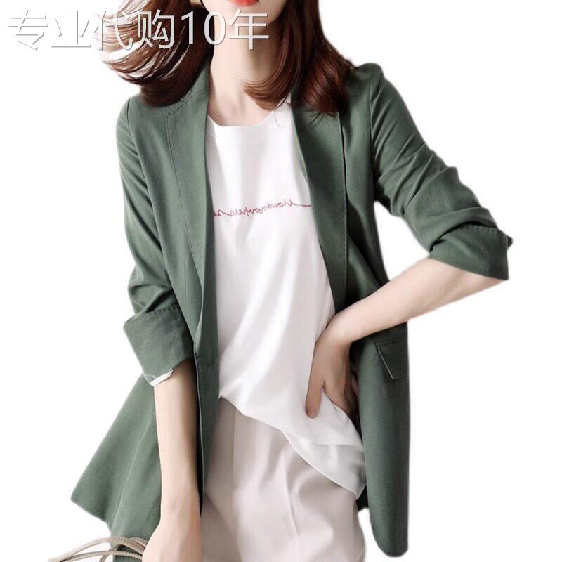 潮牌胖mm大码薄款气质小西装外套女夏季时尚休闲防晒职业西服上衣