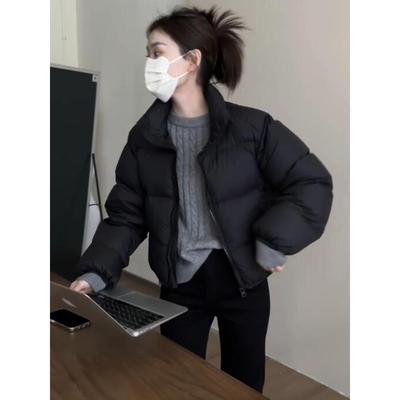 短款肯豆风轻薄羽绒服女冬季新款2025年爆款黑色小个子面包服外套
